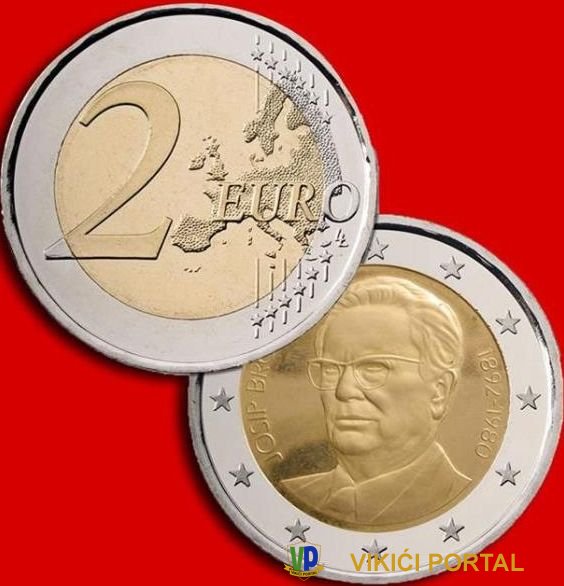 Tito na kovanici od 2 €
